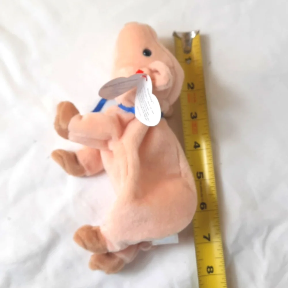 Ty Beanie Babies Colletions Knuckles Pig Blue Ribbon with tag Plush